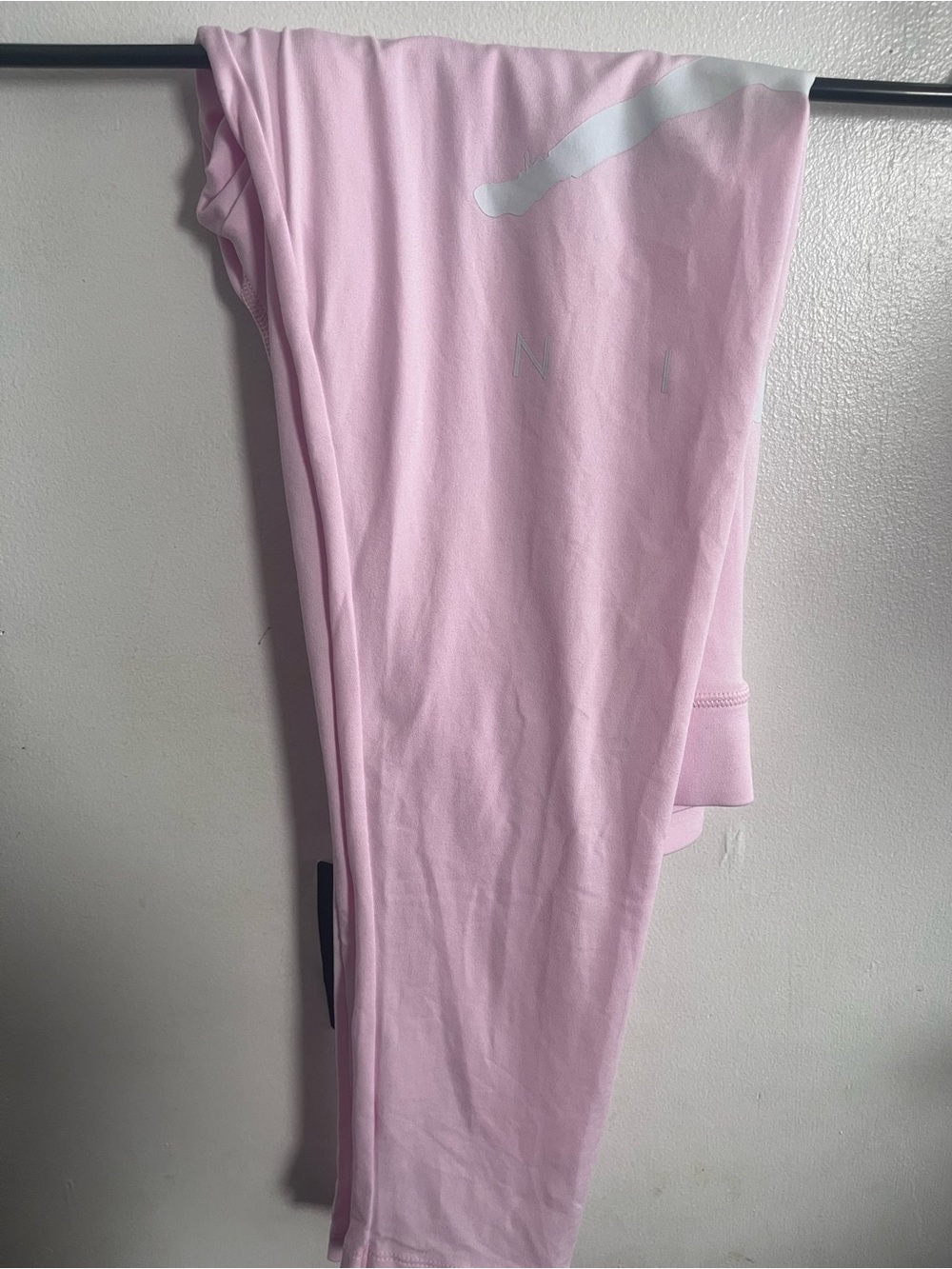 Jordan Light Pink Girls' Leggings with Reflective Logo